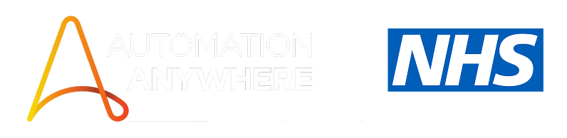 Automation Anywhere and NHS logos